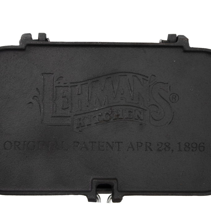 Lehman's Kitchen Compact Cast Iron Flip Griddle & Sandwich Press