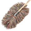 Multi-colored wool replacement duster head with Velcro® backing, handcrafted and made in USA, designed for effective chemical-free dusting in Home & Decor and Household Cleaning collections.