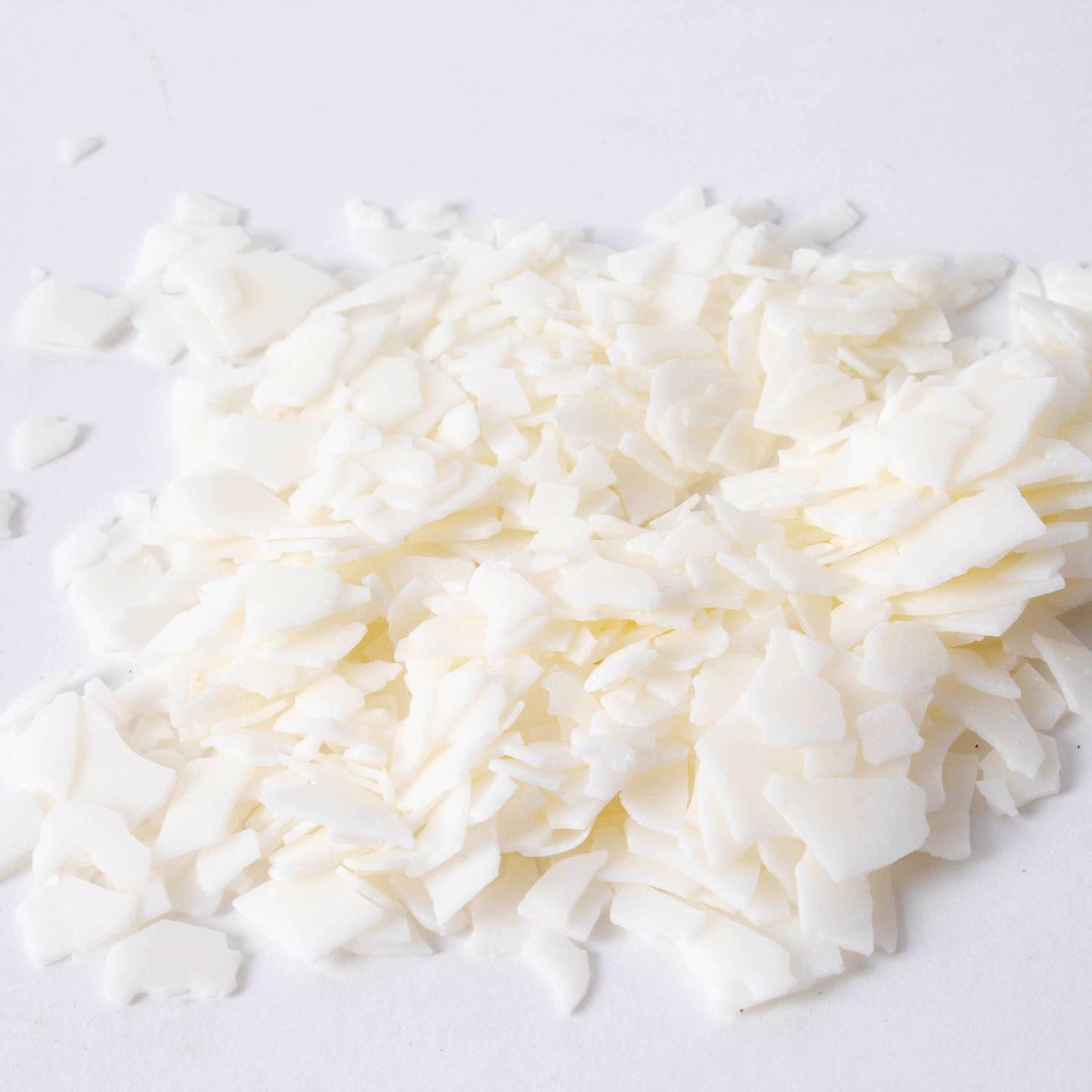 Handcrafted all-natural soy candle wax pellets in white flakes, featured in Lamps & Lighting, Candles and Candlemaking, Candlemaking Supplies, Best Sellers, and Promo Eligible collections.