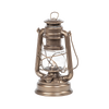 Galvanized oil lantern with clear heat-resistant thermal globe and protective metal frame, designed for reliable use in camping, emergency supplies, and outdoor lighting collections.