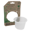 White wide-mouth divider cup designed to split a canning jar into two sections, promoting organized food storage, part of Kitchen & Food, Kitchen Gadgets, and USA Made collections.