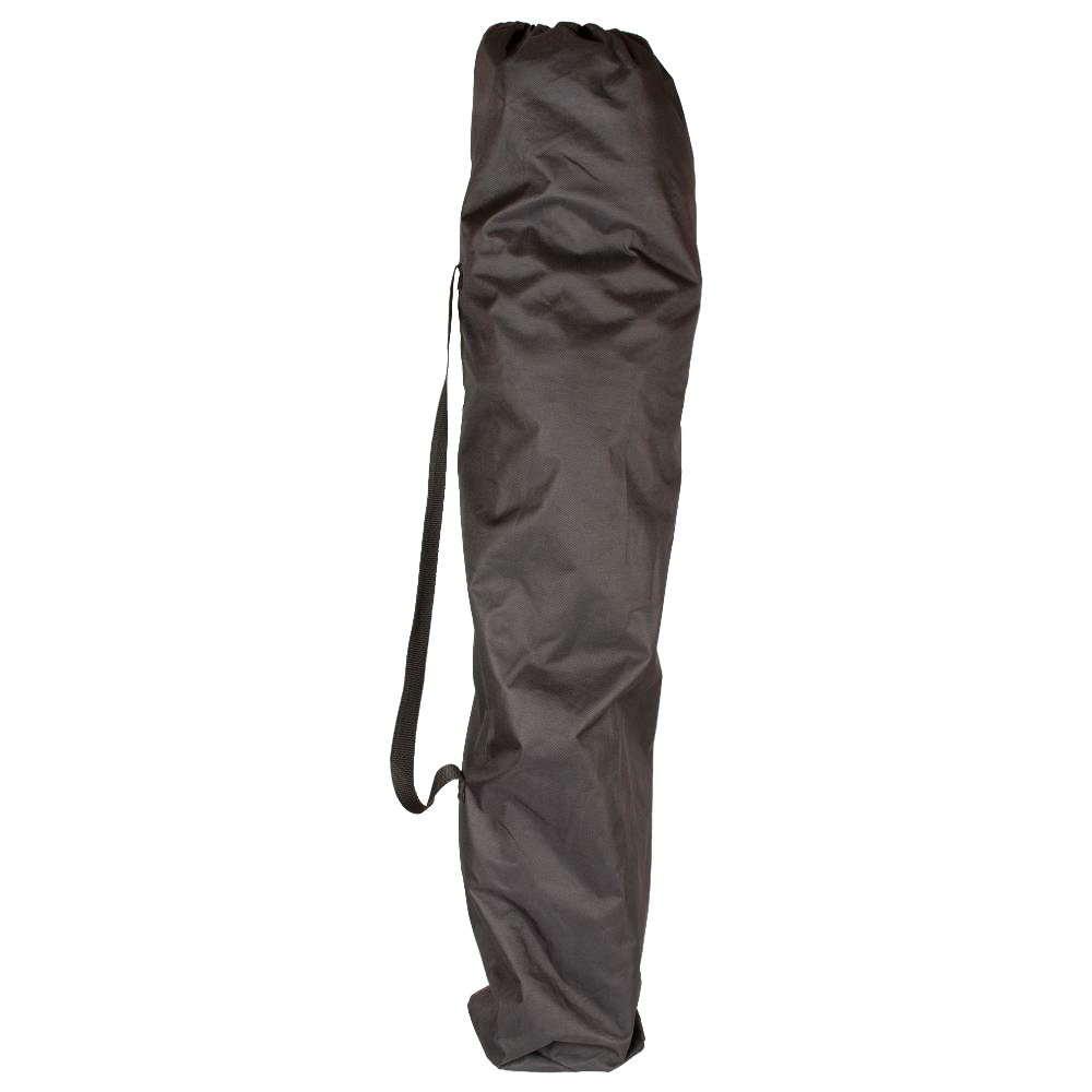 Long black carrying bag with shoulder strap designed for transporting a lightweight four-legged folding camping stool, featured in Farm, Garden & Tool, Camping, Best Sellers, Promo Eligible, and Sale collections.