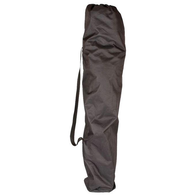 Long black carrying bag with shoulder strap designed for transporting a lightweight four-legged folding camping stool, featured in Farm, Garden & Tool, Camping, Best Sellers, Promo Eligible, and Sale collections.