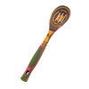 Colorful pakkawood slotted spoon with a sturdy design and vibrant patterns, handcrafted for durability and ideal for Kitchen & Food, Kitchen Gadgets, Cooking and Baking Helpers, Storage and Serving, and Best Sellers collections.