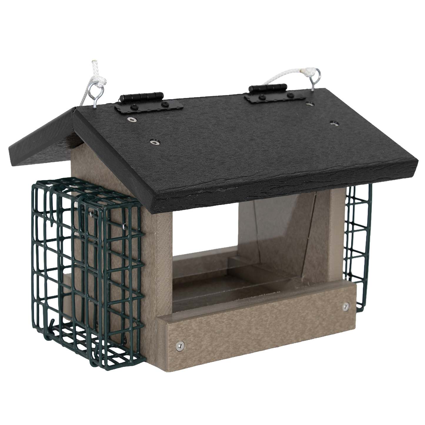 Small Polywood Bird Feeder with Suet Bin – Amish Made