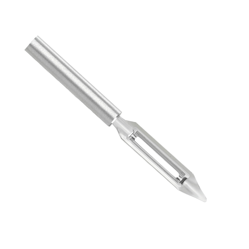 Handcrafted vegetable peeler with a razor-sharp stainless steel blade and solid aluminum handle, made in USA, ideal for Kitchen & Food, Specialty Equipment, Peelers and Pitters, USA Made, Best Sellers, Promo Eligible collections.