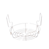 Handcrafted stainless steel rack designed to hold jars securely in a water bath canner, ideal for kitchen, food preservation, canning, and water bath canners collections.