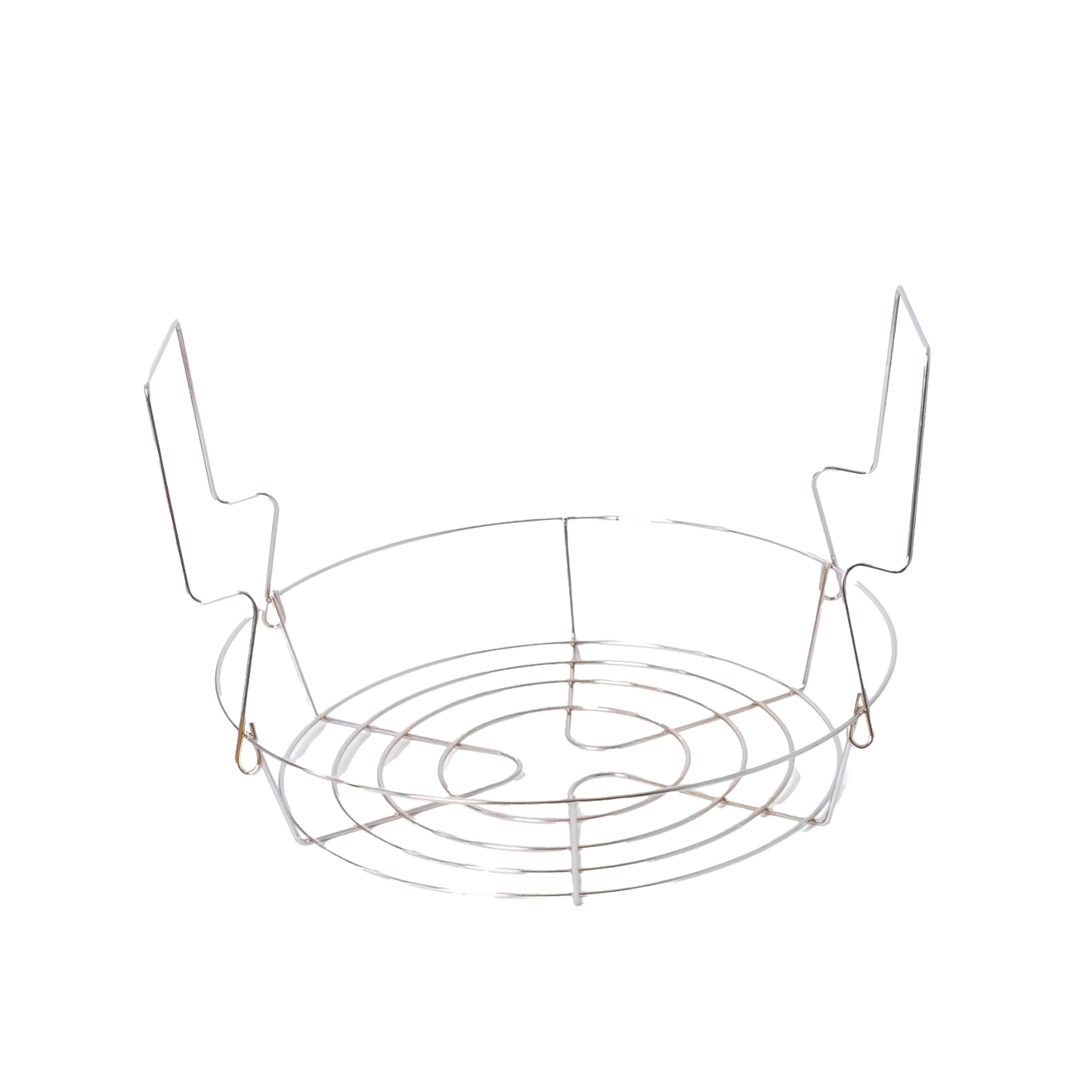 Handcrafted stainless steel rack designed to hold jars securely in a water bath canner, ideal for kitchen, food preservation, canning, and water bath canners collections.