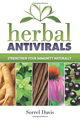 Cover of a health and wellness book titled "Herbal Antivirals," featuring images of medicinal herbs and plants, part of Toys, Books & Games, Books, Health and Wellness Books, and Best Sellers collections.