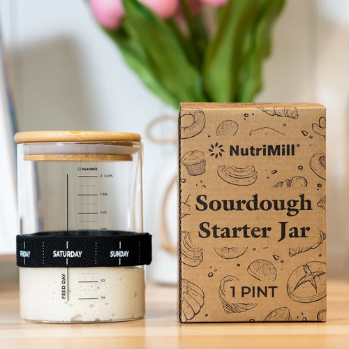 NutriMill 1-Pint Sourdough Starter Jar