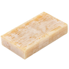 Rectangular block of natural beeswax with a smooth, slightly mottled surface, ideal for handmade candle crafting, featured in Lamps & Lighting and Candlemaking Supplies collections.