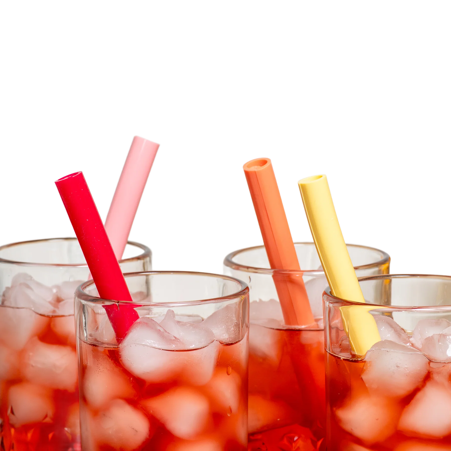 NutriMill Reusable Extra-Wide Silicone Straws - Set of 4