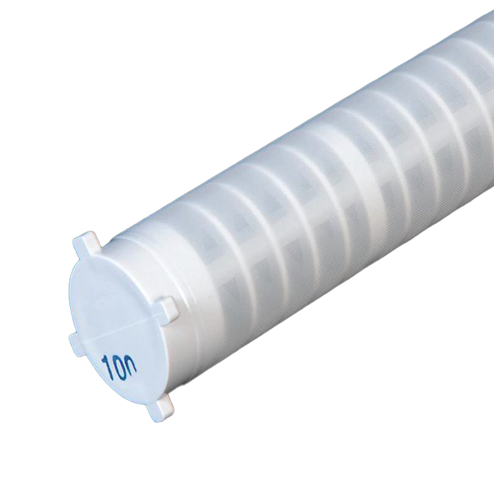 White coarse replacement cartridge featuring 150-micron filtration, handcrafted in USA, ideal for spring or well water, shown in Appliances, Emergency Supplies, USA Made, and Best Sellers collections.