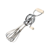 Heavy-duty stainless steel egg beater with durable zinc-finished gears and plastic handle, crafted in the USA for Kitchen & Food and Cooking and Baking Helpers collections.