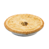 Handcrafted freshly baked apple pie with a golden brown crust in a foil pan, perfect for kitchen, pantry, snacks and sweets, and USA made best sellers collections.