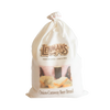 Soft cotton drawstring bag containing handcrafted onion-caraway beer bread mix, featuring rustic branding and imagery, ideal for Kitchen & Food, Pantry, Dry Goods and Mixes, Best Sellers, and Promo Eligible collections.