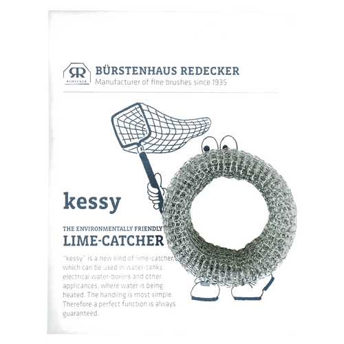 Stainless steel mesh lime catcher designed to prevent calcium build-up in pots and water tanks, eco-friendly and reusable, part of Home & Decor and Household Cleaning collections.