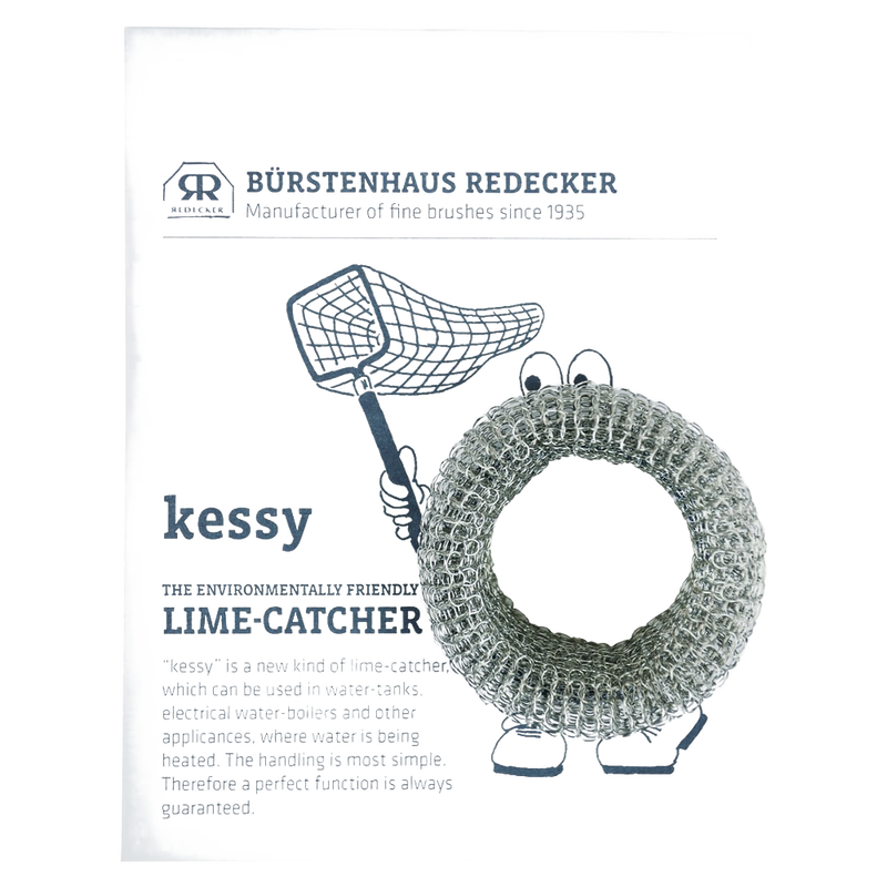 Stainless steel mesh lime catcher designed to prevent calcium build-up in pots and water tanks, eco-friendly and reusable, part of Home & Decor and Household Cleaning collections.