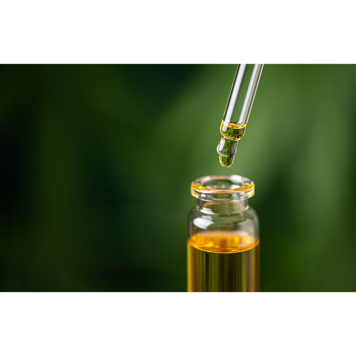 Close-up of a glass dropper releasing golden herbal extract into a small clear bottle, symbolizing natural wellness and immune support in health and wellness books collection.