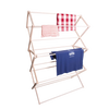 Large handcrafted wooden clothes drying rack with multiple tiered slatted racks, Amish made in USA, ideal for Home & Decor, Laundry Supplies, and Best Sellers collections.
