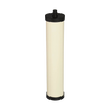 Replacement ceramic water filter cartridge with a durable design that reduces chlorine, bacteria, cysts, sediment, and heavy metals, suitable for water filtration in appliances and emergency supplies.