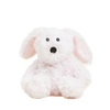 Soft and cuddly white plush bunny with pink inner ears, weighted and microwaveable for soothing warmth, ideal for Health & Wellness, Children's Toys, and Indoor Play collections.