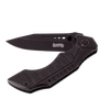 Compact blackened stainless lockback folding pocket knife with textured handle and thumb stud, part of Farm, Garden & Tool and Knives & Axes collections.