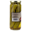 Glass jar of handcrafted pickled hot okra with visible mustard seeds and spices, showcasing Amish-made quality from USA in Kitchen & Food, Pantry, Best Sellers collections.