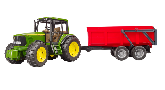 Bruder Toys John Deere 6920 Tractor with Tipping Trailer