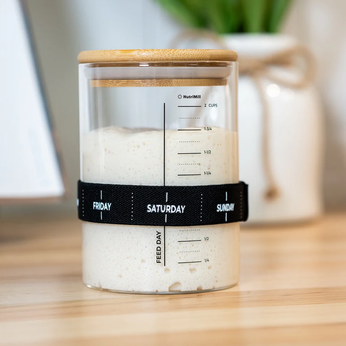 NutriMill 1-Pint Sourdough Starter Jar