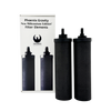 Pair of black gravity-style water filter elements next to white packaging, designed for Appliances, Water Heating and Treatment, Berkey Water Filters, Best Sellers, and Promo Eligible collections.