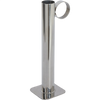 Stainless steel test cup with a cylindrical body and flat base, featuring a circular handle, designed for use with hydrometers in maple syrup and orchard supplies.