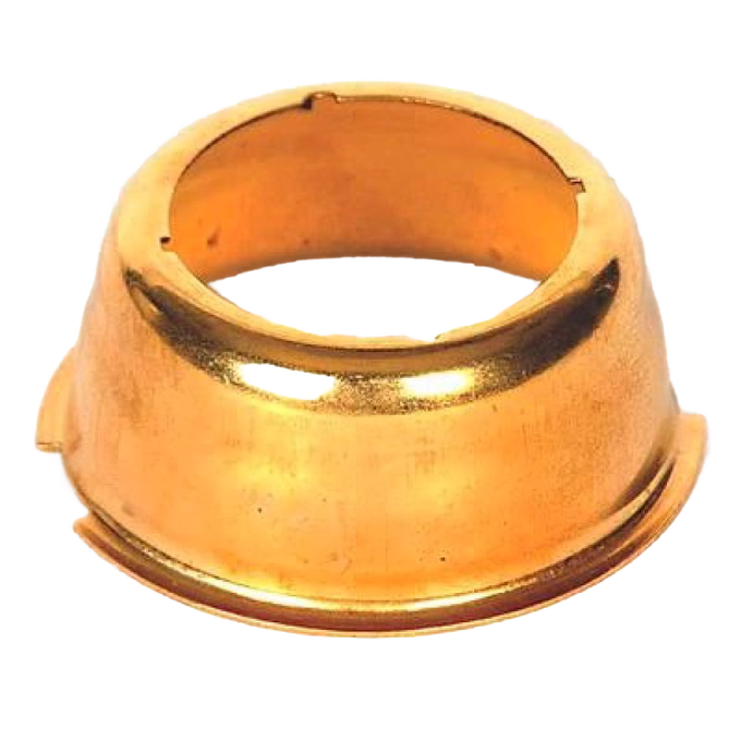 Brass Kone Kap adapter for Aladdin lamps designed to fit models 3-11, enabling continued use of discontinued mantles, featured in Lamps & Lighting and Parts and Accessories collections.