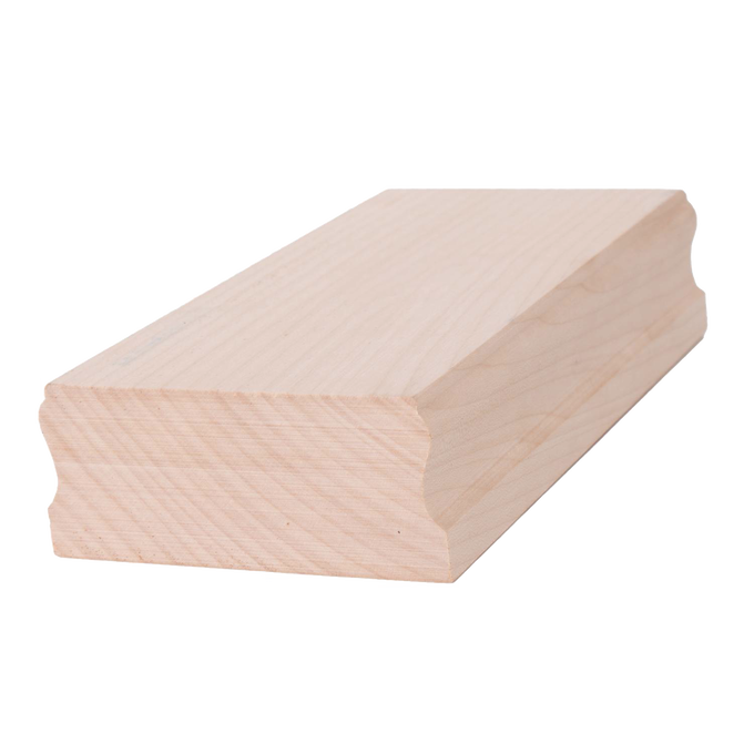Handcrafted medium rectangular butter mold with smoothly sanded exterior and finely carved interior, made from close-grained hardwood, ideal for Kitchen & Food, Specialty Equipment, and Making Butter collections.