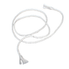Coiled white braided wick material designed for replacement use in mason jar lids, suitable for lamps and lighting accessories in parts and wicks collections.
