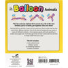 Instructional booklet cover for a balloon animals kit showing colorful text and illustrations demonstrating step-by-step balloon twisting techniques, perfect for children's toys, arts and crafts, and best sellers collections.