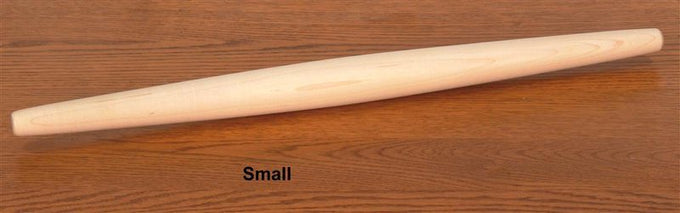 Handcrafted small hardwood rolling pin with a smooth, elegant shape for better dough control, featured in Kitchen & Food, Cookware, Baking Supplies, USA Made, and Best Sellers collections.
