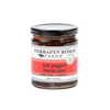 Glass jar of handcrafted Hot Pepper Bacon Jam with a black lid and red label, ideal for Kitchen & Food, Pantry, and USA Made collections at Lehman’s.