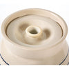 Handcrafted stoneware water cooler and vinegar crock in cream color with subtle blue stripe, designed for Kitchen & Food, Storage and Serving, USA Made, Best Sellers collections.