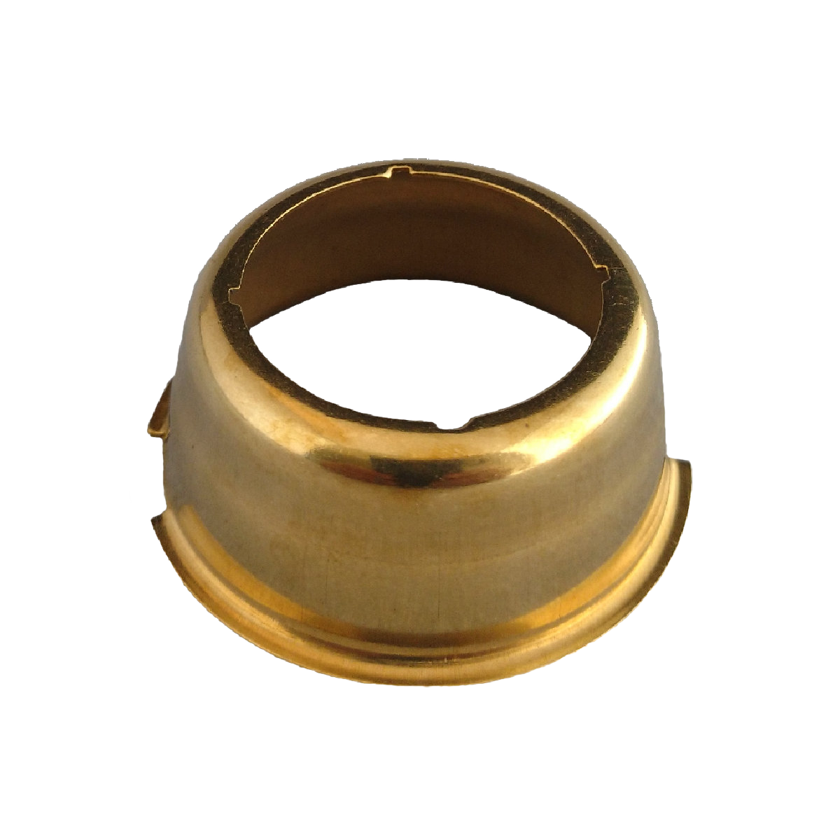 Polished brass adapter designed for use with Aladdin lamps, compatible with select mantles, part of Lamps & Lighting, Parts and Accessories, and Best Sellers collections.
