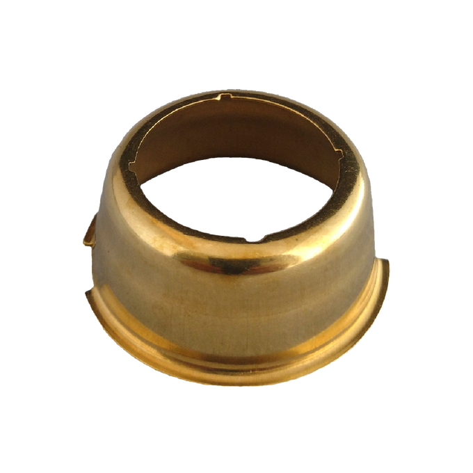 Polished brass adapter designed for use with Aladdin lamps, compatible with select mantles, part of Lamps & Lighting, Parts and Accessories, and Best Sellers collections.