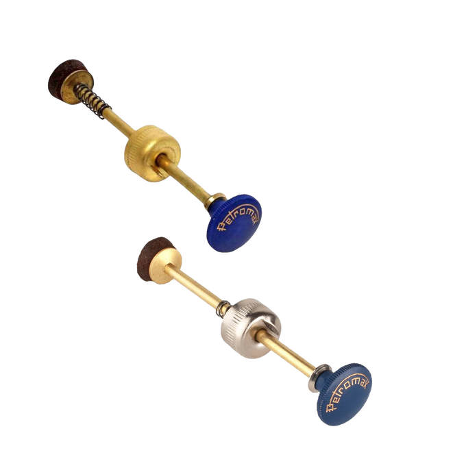 Two pump replacements featuring brass shafts and blue knobs labeled with Petromax branding, designed for lamps, presented for Lamps & Lighting and Parts and Accessories collections.