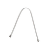 Stainless steel tongue scraper with curved design for comfortable cleaning, promoting fresh breath and hygiene, featured in Health & Wellness and Grooming and Personal Hygiene collections.