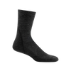 Dark gray men's hiking sock with light breathable mesh panels and smooth ribbing upper, designed for durability and comfort, suitable for Camping and Health & Wellness collections.