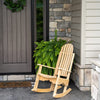 Handcrafted durable cypress rocker with slatted contoured seat and back, Amish made in USA, ideal for Home & Decor, Indoor and Outdoor Furniture, and Best Sellers collections.