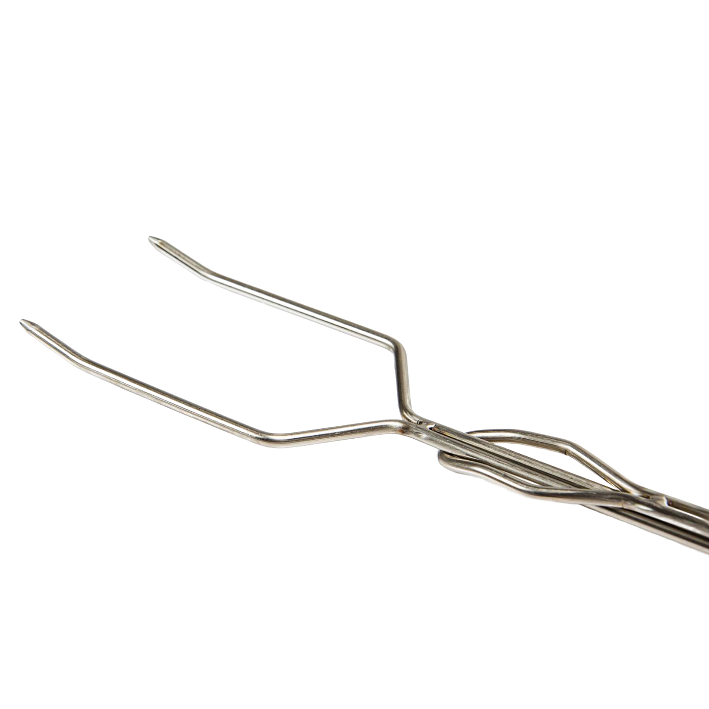 Handcrafted metal campfire skewer with an adjustable handle for safe roasting of bread, marshmallows, and vegetables, ideal for Farm, Garden & Tool, Camping, and Best Sellers collections.
