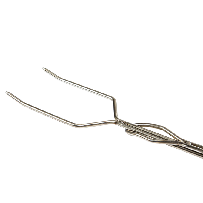 Handcrafted metal campfire skewer with an adjustable handle for safe roasting of bread, marshmallows, and vegetables, ideal for Farm, Garden & Tool, Camping, and Best Sellers collections.