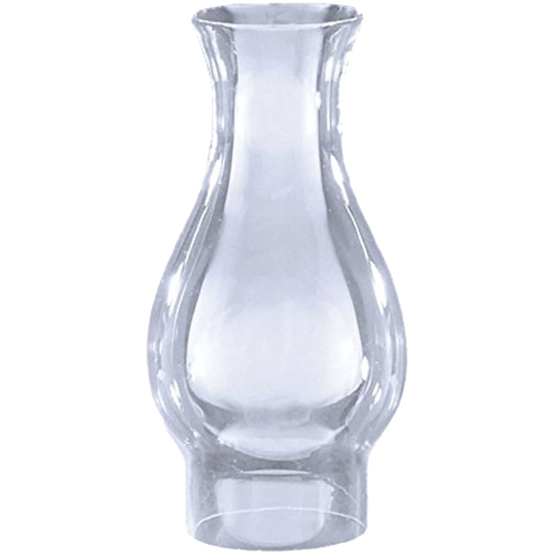 Clear glass oil lamp chimney with a flared top and 2-7/8" base, handcrafted for Lamps & Lighting, Parts and Accessories, Chimneys and Globes, Best Sellers, and Promo Eligible collections.