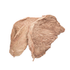 Two pieces of freeze-dried sirloin steak showing a natural texture and thickness, a durable food option suitable for emergency supplies, kitchen use, and farm collections.