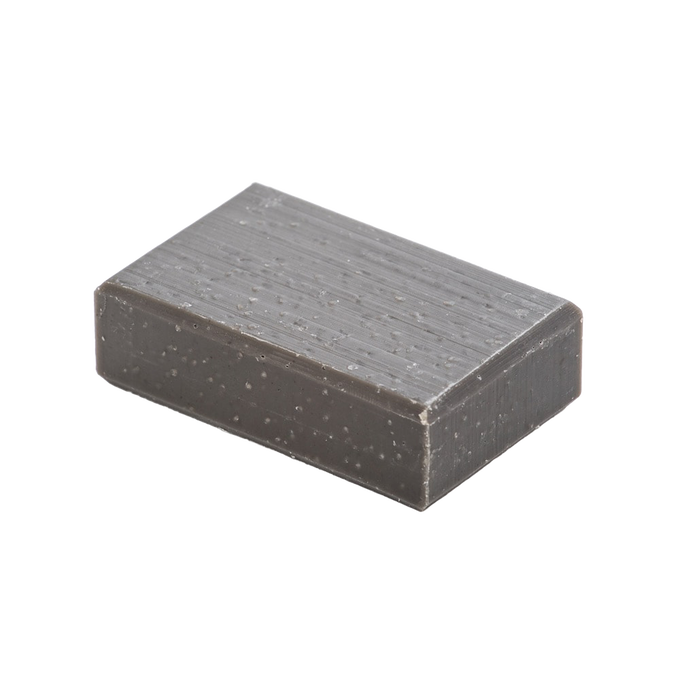 Handcrafted dark gray natural soap bar with subtle texture, made in the USA, featured in Health & Wellness, Grooming and Personal Hygiene, Soaps and Soapmaking, Soaps, Best Sellers, and Promo Eligible collections.